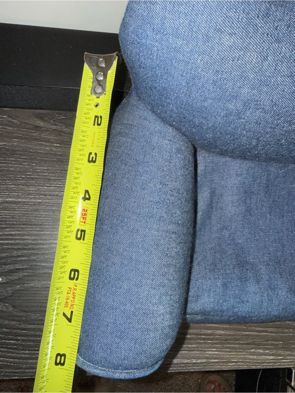 18” doll denim chair